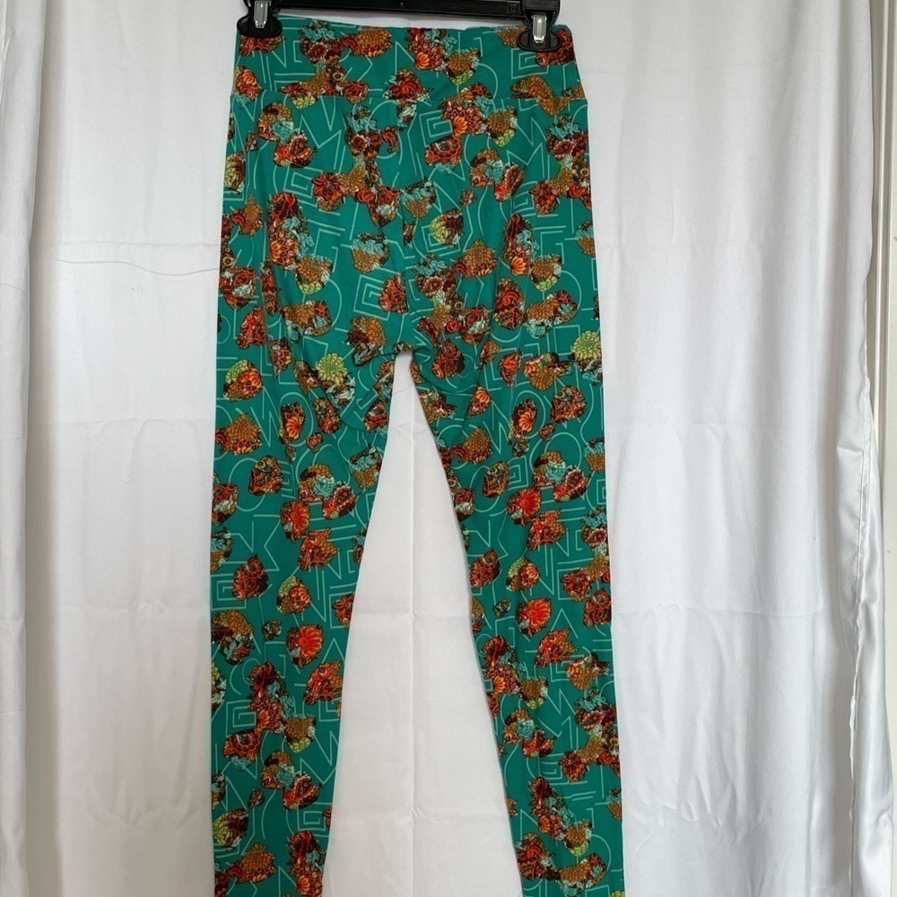 Lularoe/ One Size Print Leggings - Picture 4 of 9